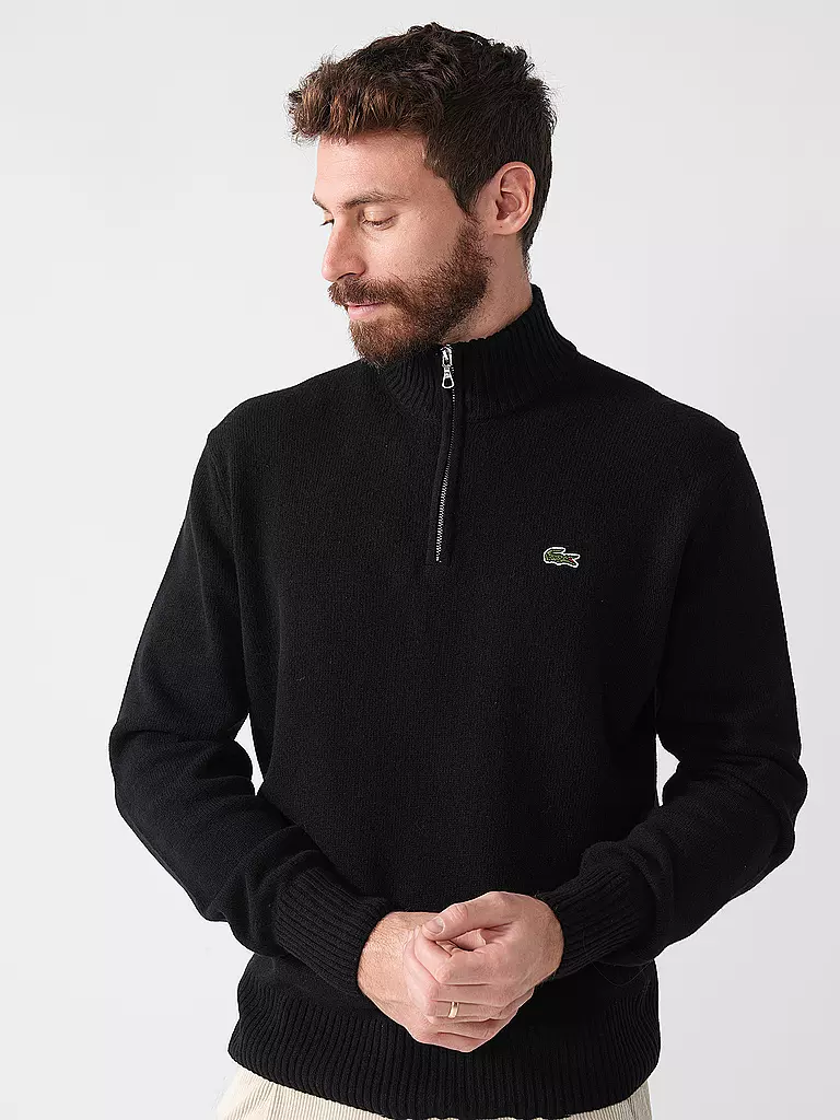 LACOSTE | Pullover Troyer | Nero