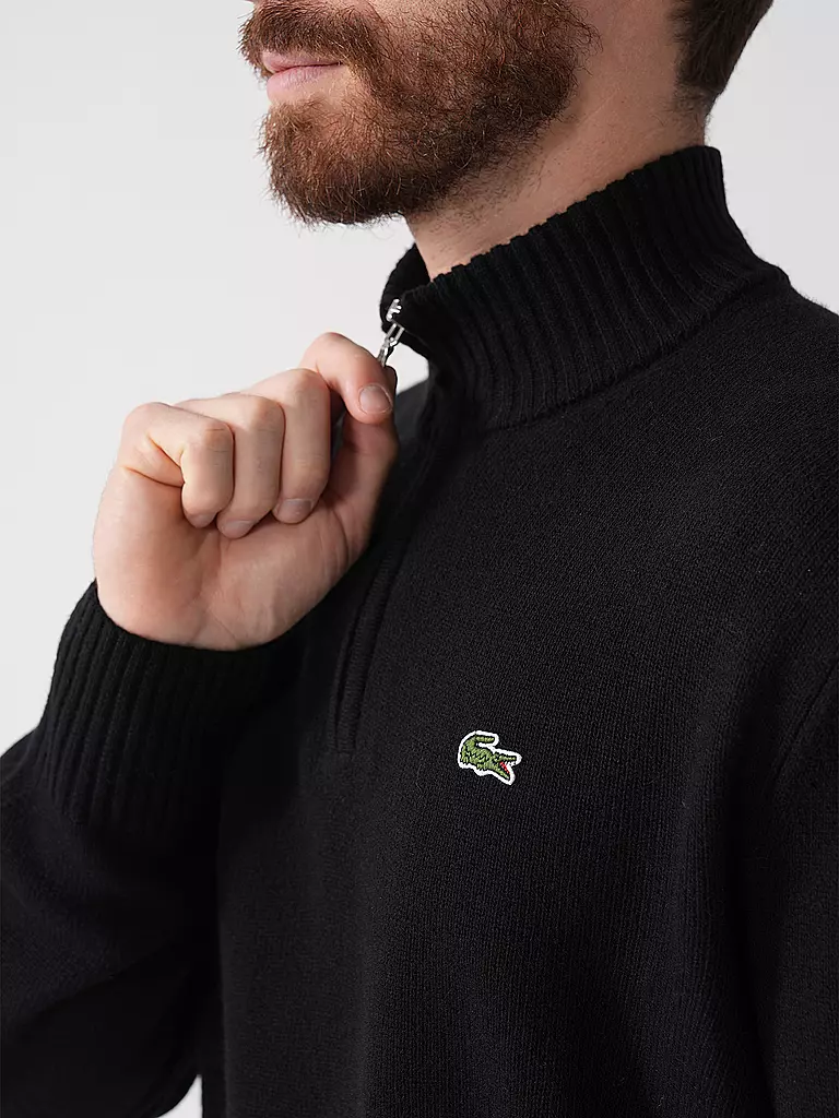 LACOSTE | Pullover Troyer | Nero