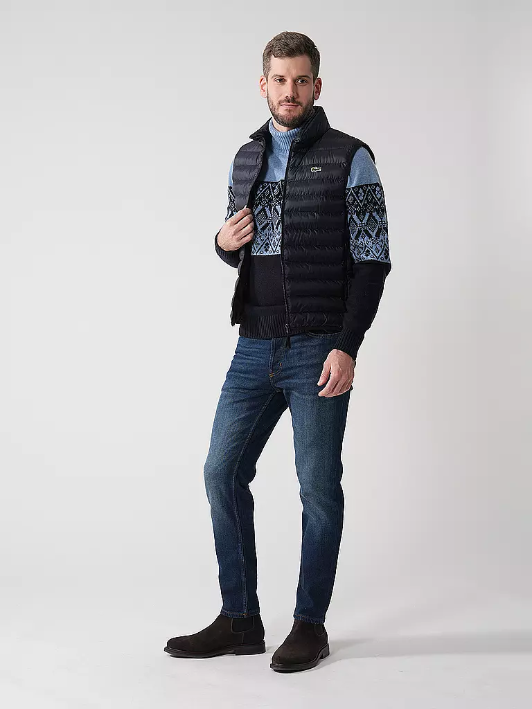 LACOSTE | Steppgilet | Blu scuro