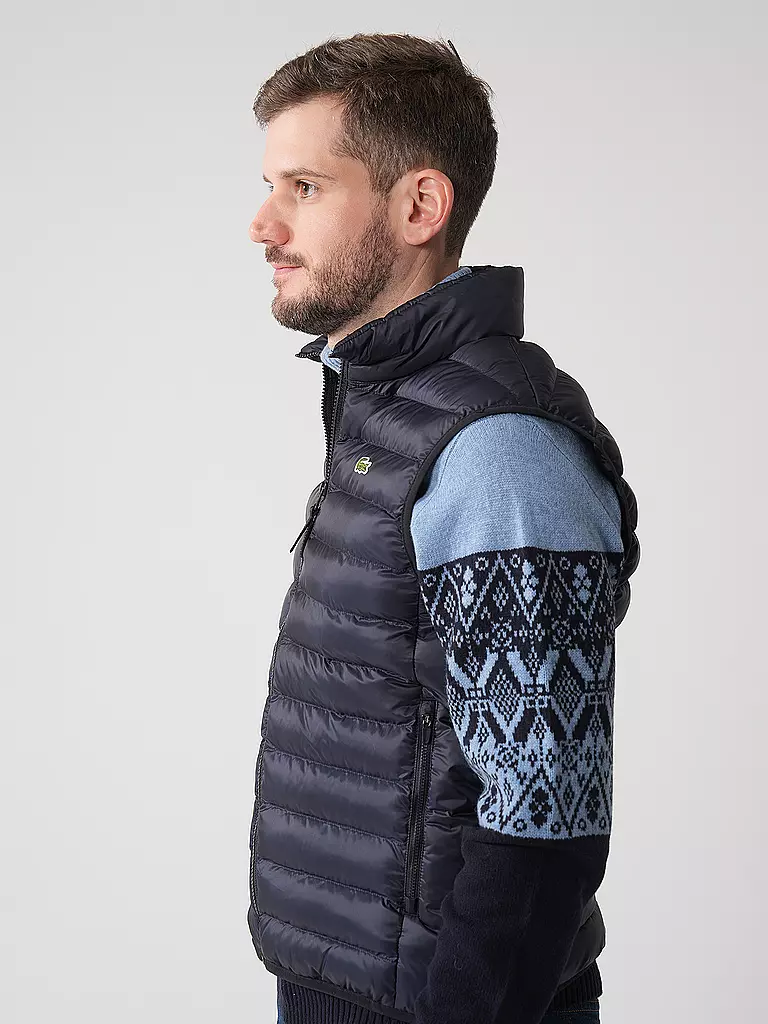 LACOSTE | Steppgilet | Blu scuro