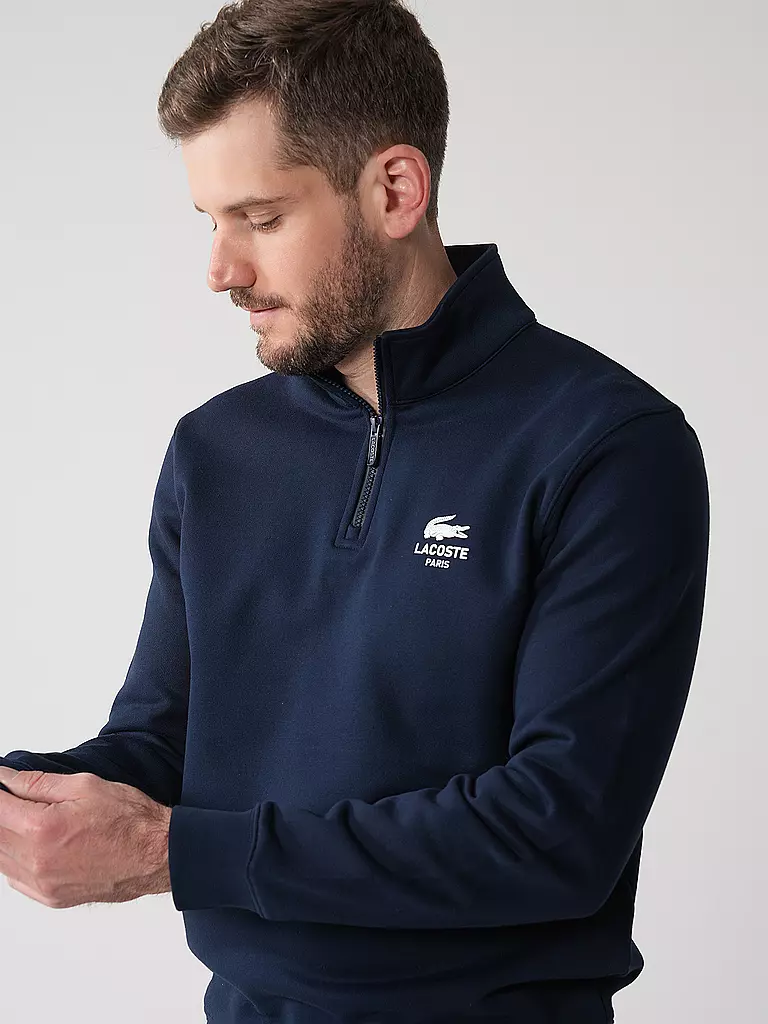 LACOSTE | Troyer Pullover | Blu scuro