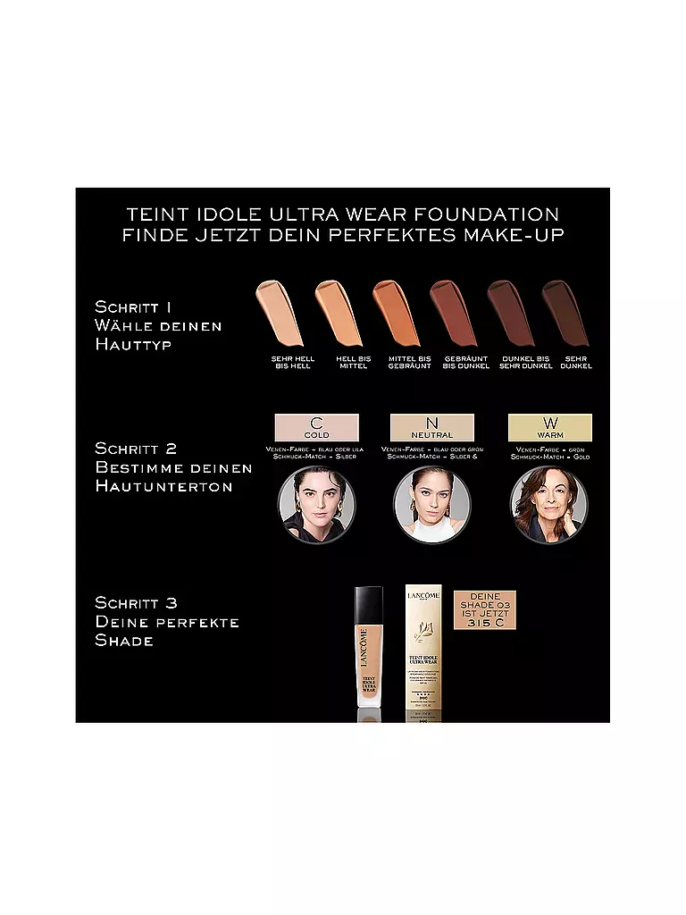LANCÔME | Teint Idole Ultra Wear Foundation 30ml (320C) | Cammello