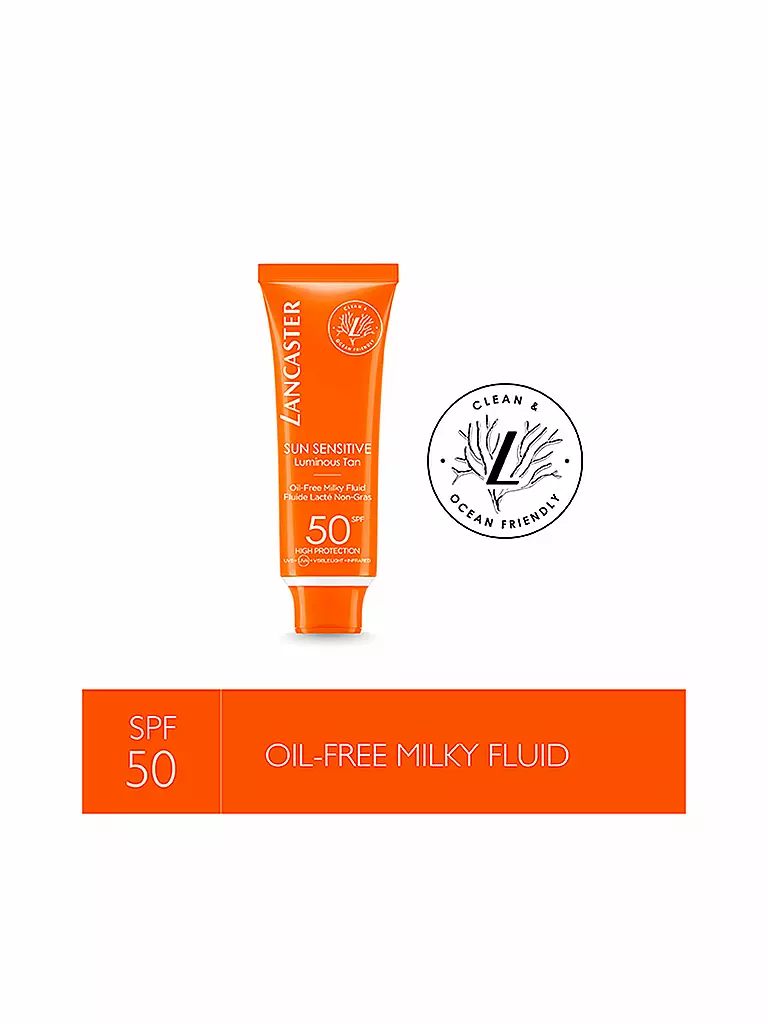 LANCASTER | Clean Sun Sensitive Milky Fluid SPF 50 50ml | 