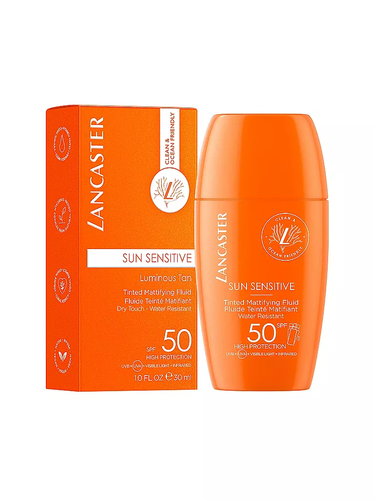 LANCASTER | Sun Sensitive Fluido Opacizzante Colorato SPF50 30ml | Senza colore