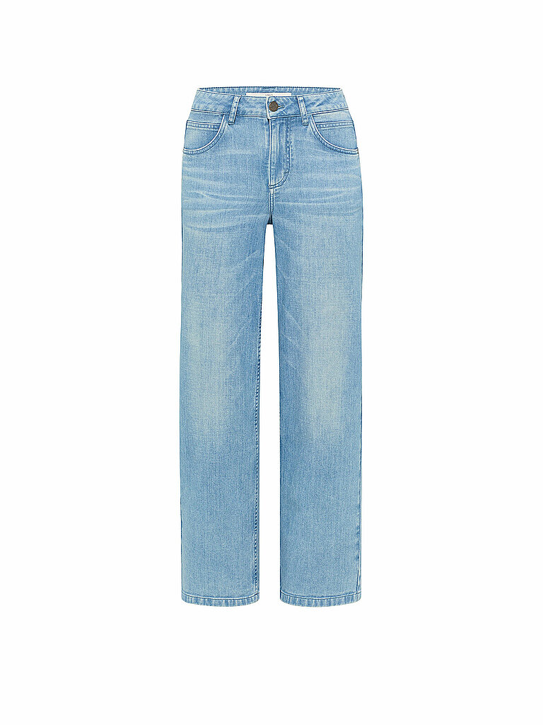 Jeans Relaxed Fit 7/8 azzurro 36