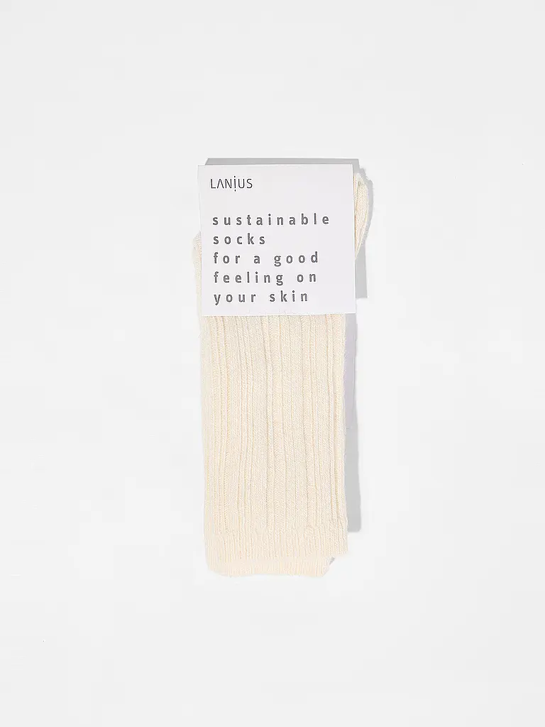 LANIUS | Calzini bianco sporco | Crema