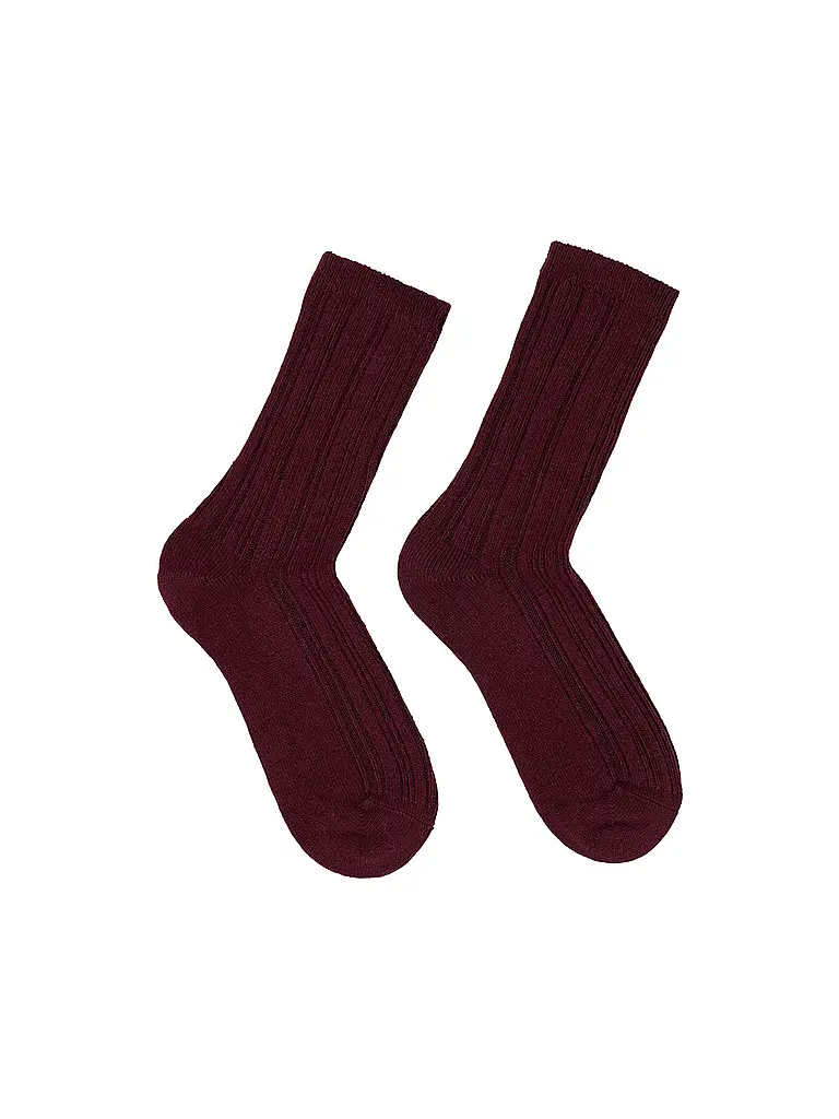 LANIUS | Calzini bordeaux | Rosso scuro