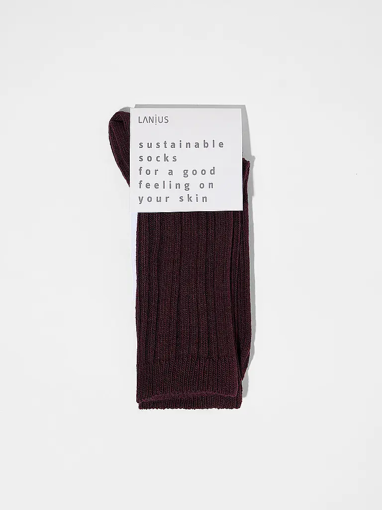 LANIUS | Calzini bordeaux | 