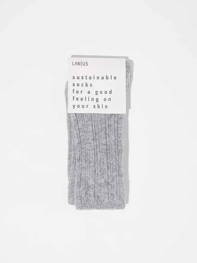 LANIUS | Calzini grigio mélange | 
