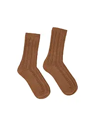 LANIUS | Calzini bordeaux | Cammello