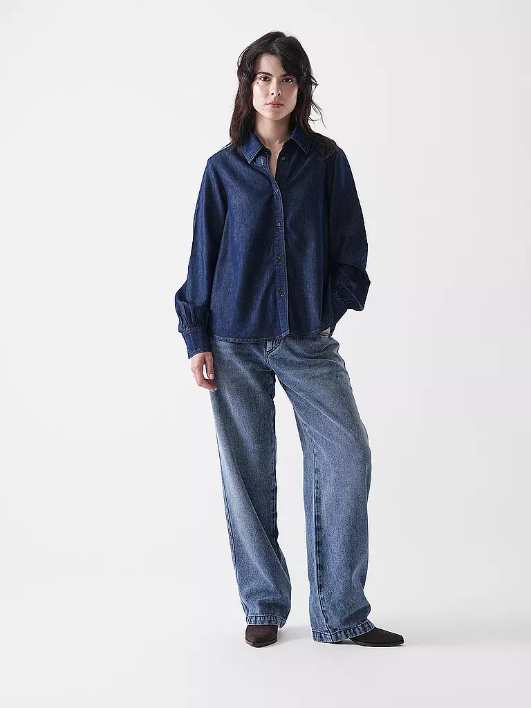 LANIUS | Camicetta di jeans | Blu scuro
