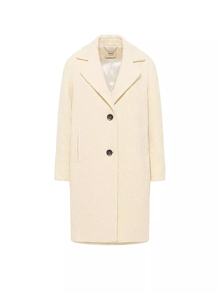 LANIUS | Cappotto di lana | Crema