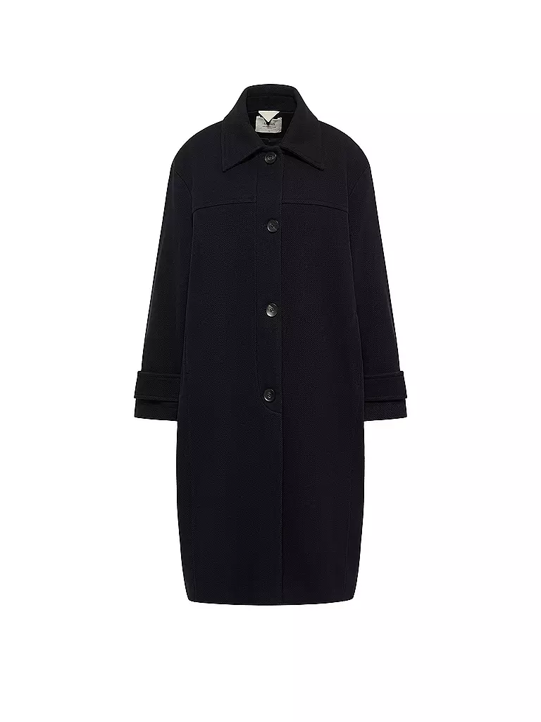 LANIUS | Cappotto di lana | Blu scuro