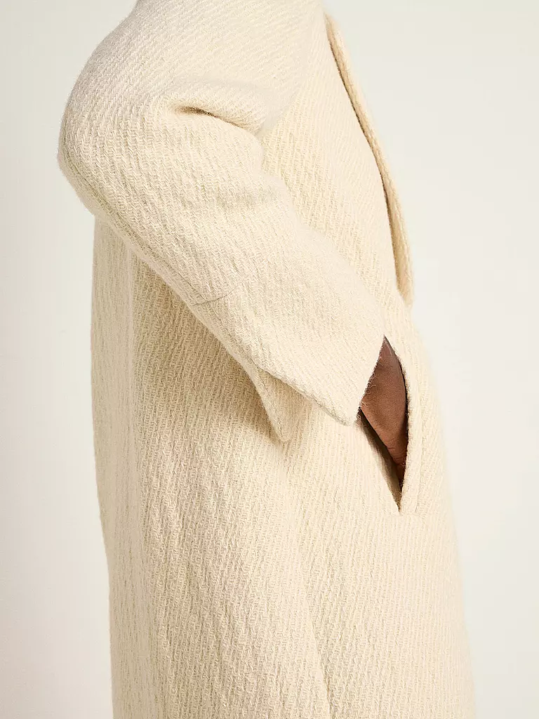 LANIUS | Cappotto di lana | Crema