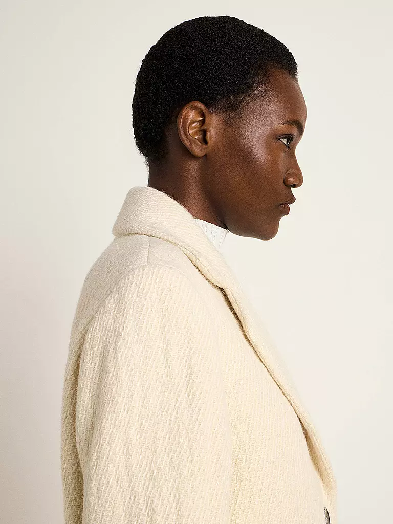 LANIUS | Cappotto di lana | Crema