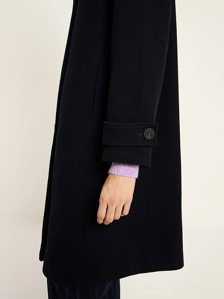 LANIUS | Cappotto di lana | Blu scuro