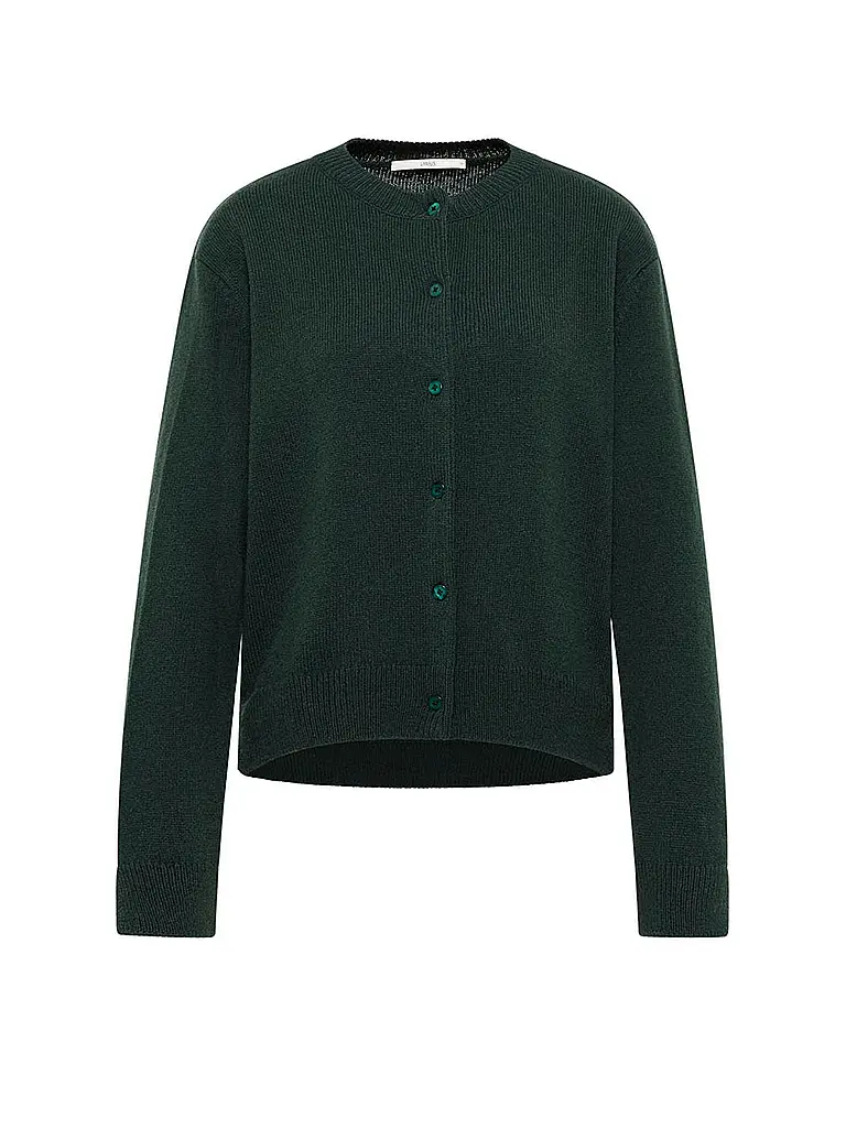 LANIUS | Cardigan Boxy Fit | Verde scuro