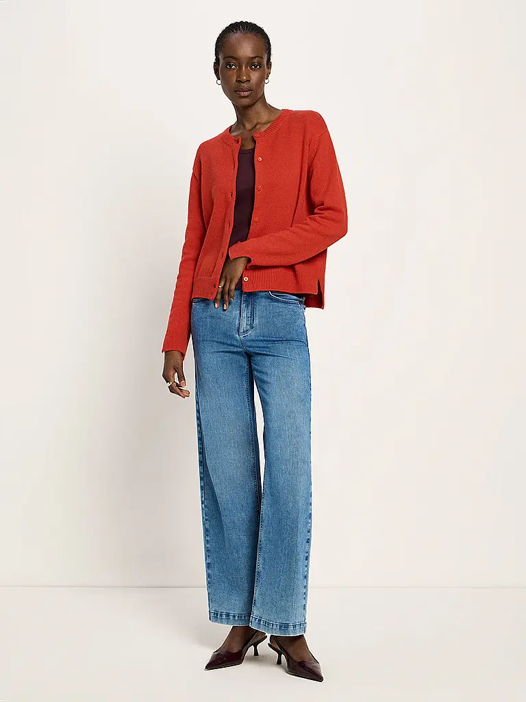 LANIUS | Cardigan Boxy Fit | Rosso