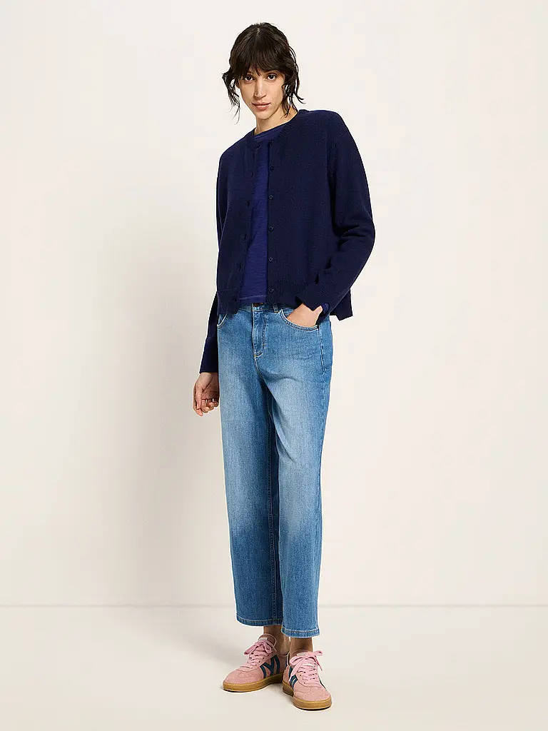 LANIUS | Cardigan Boxy Fit | Blu scuro