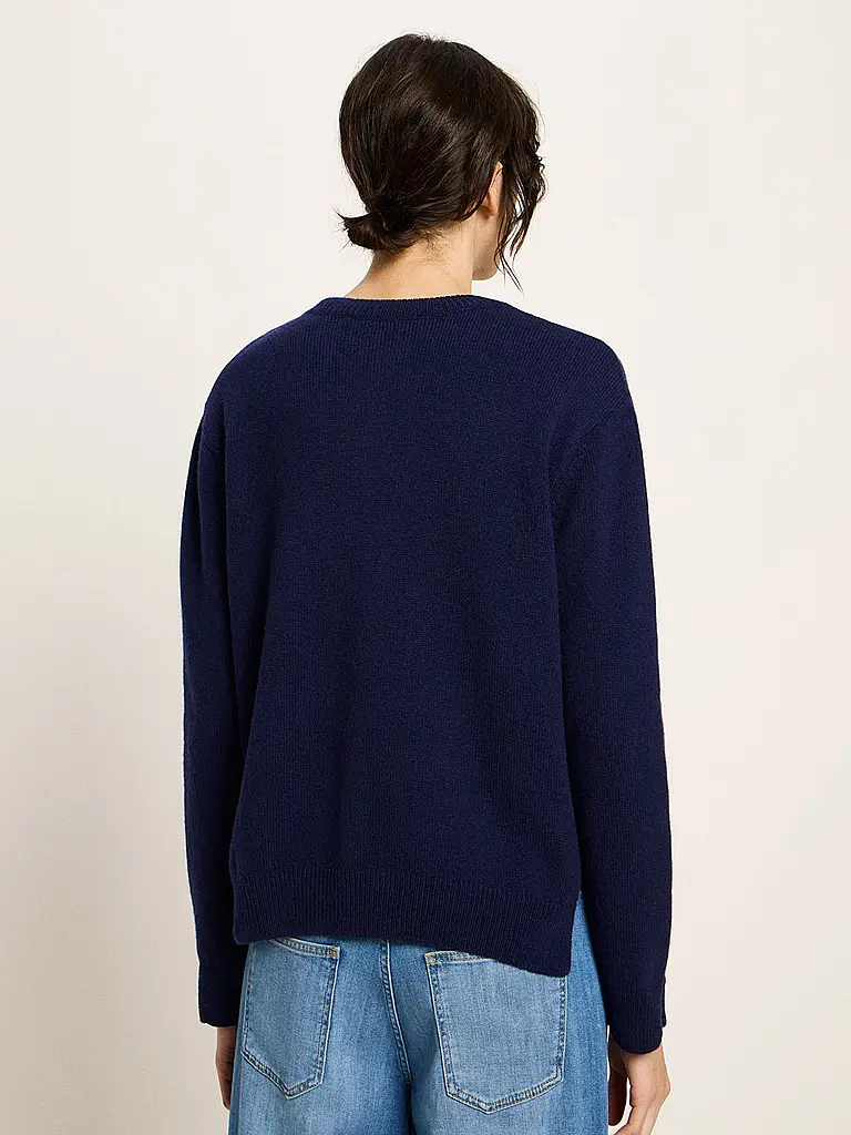 LANIUS | Cardigan Boxy Fit | Blu scuro