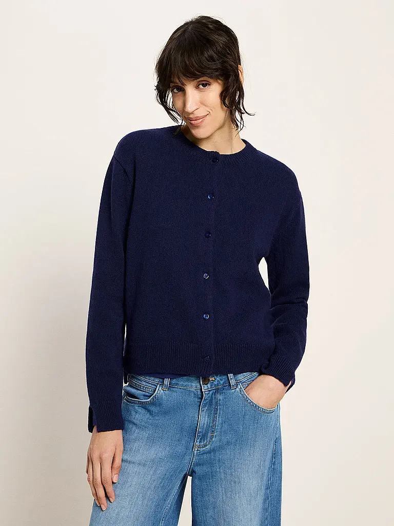 LANIUS | Cardigan Boxy Fit | Blu scuro