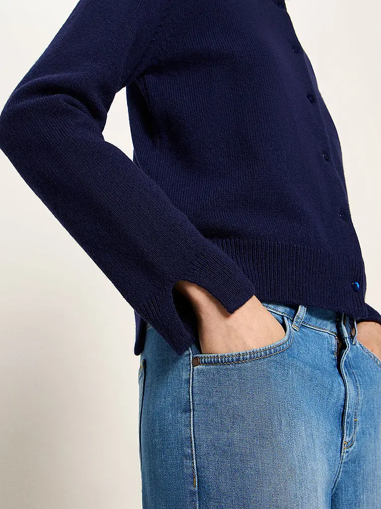 LANIUS | Cardigan Boxy Fit | Blu scuro