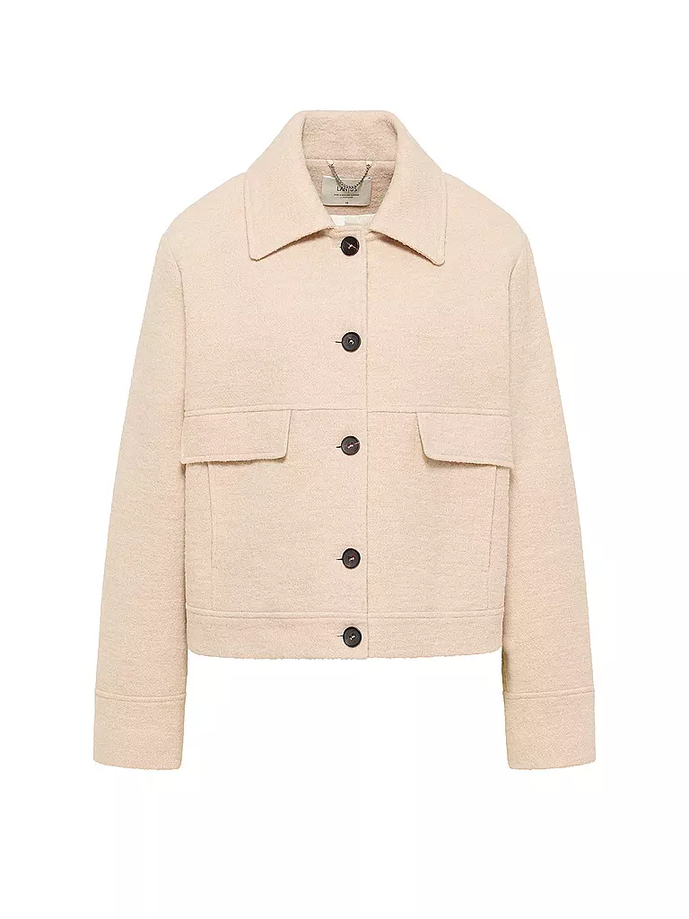 LANIUS | Giacca in lana cotta | Crema