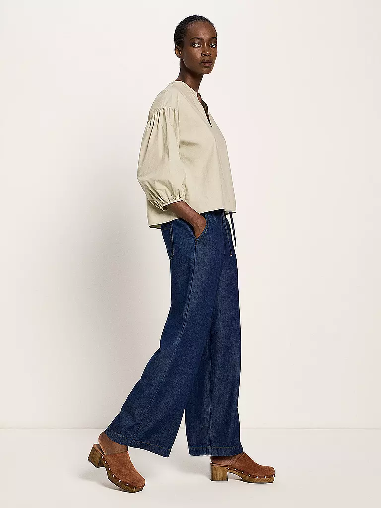 LANIUS | Jeans a gamba larga | Blu scuro