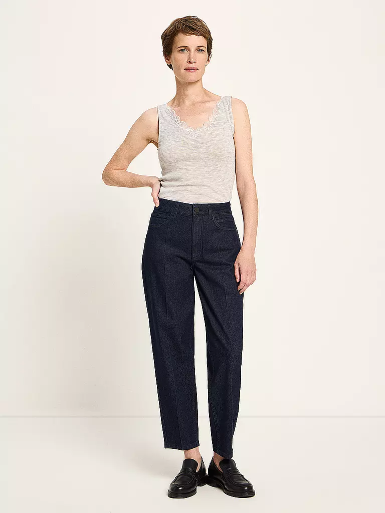LANIUS | Jeans Boyfriend Fit | Blu scuro