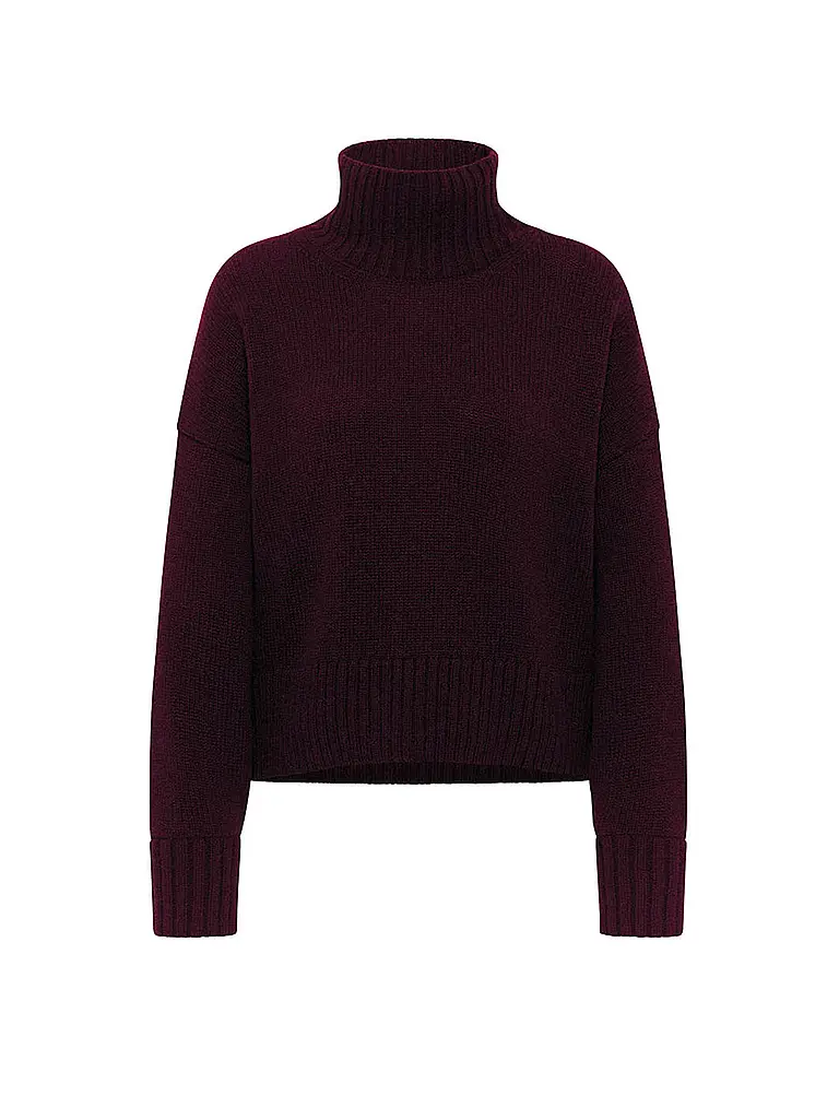 LANIUS | Maglione a collo alto | Rosso scuro