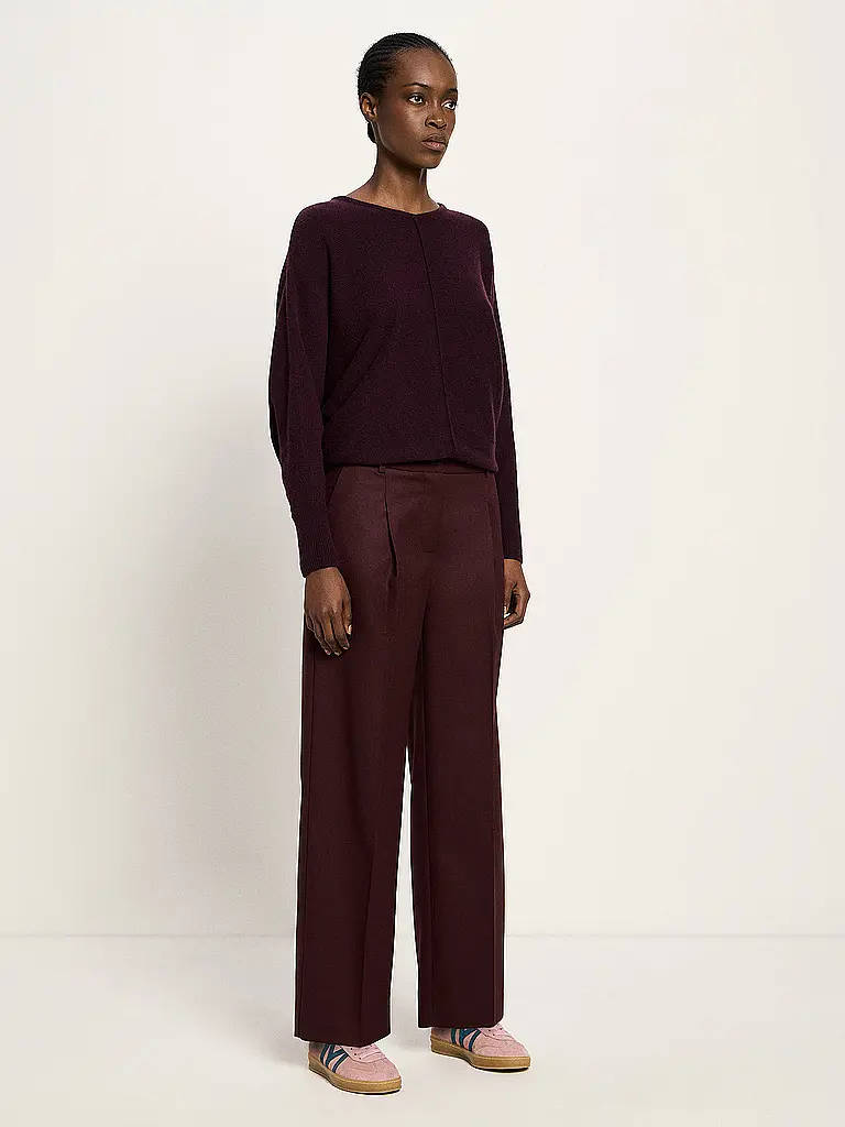 LANIUS | Marlenehose | Rosso scuro