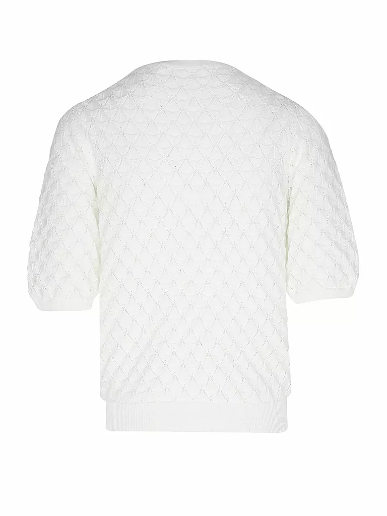 LANIUS | Pullover
Marke: LANIUS
Farbe: creme
Kategorien: Mode,Damen

Ärmellänge: Kurzarm
Ausschnitt: Rundhalsausschnitt
Material: Baumwolle
Musterung: Unifarben
Passform (Oberbekleidung): Regular
Stil: Pure
Details: Strickmuster | Crema