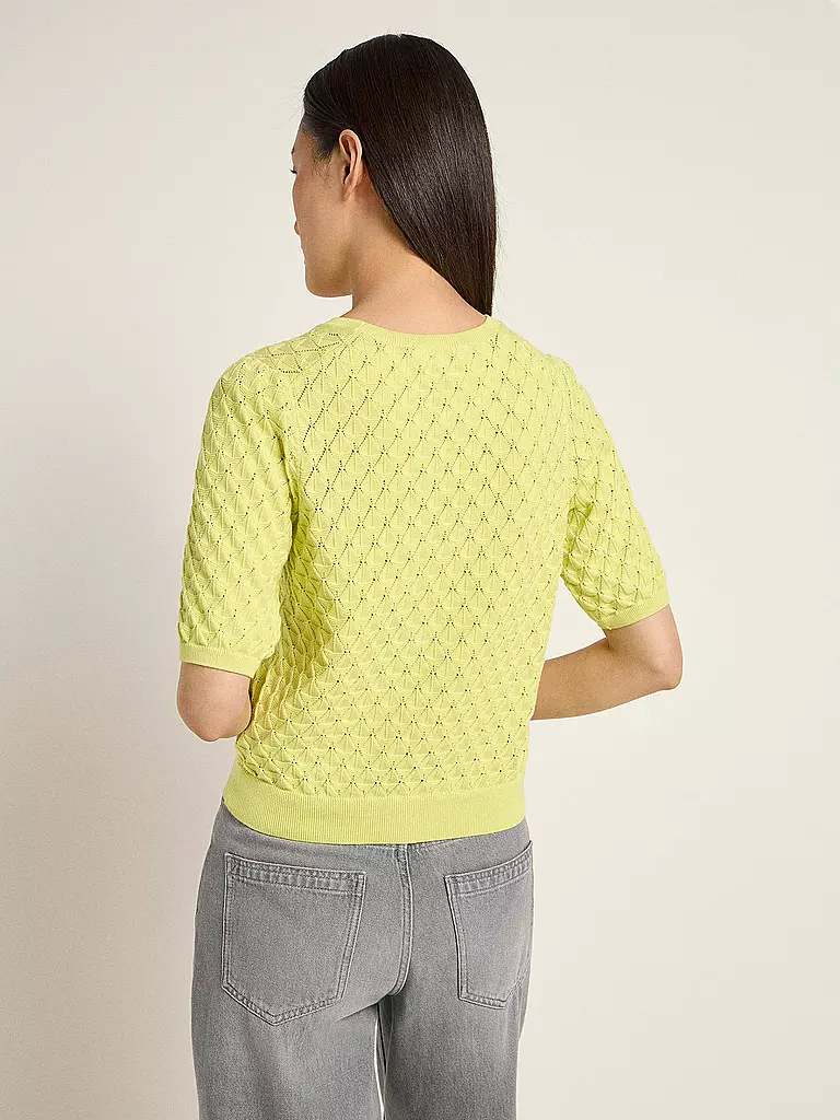 LANIUS | Pullover
Marke: LANIUS
Farbe: gelb
Kategorien: Moda,Donna

Lunghezza manica: Manica corta
Scollatura: Girocollo
Materiale: Cotone
Motivo: Tinta unita
Vestibilità (capispalla): Regular
Stile: Pure
Dettagli: Motivo a maglia | Giallo