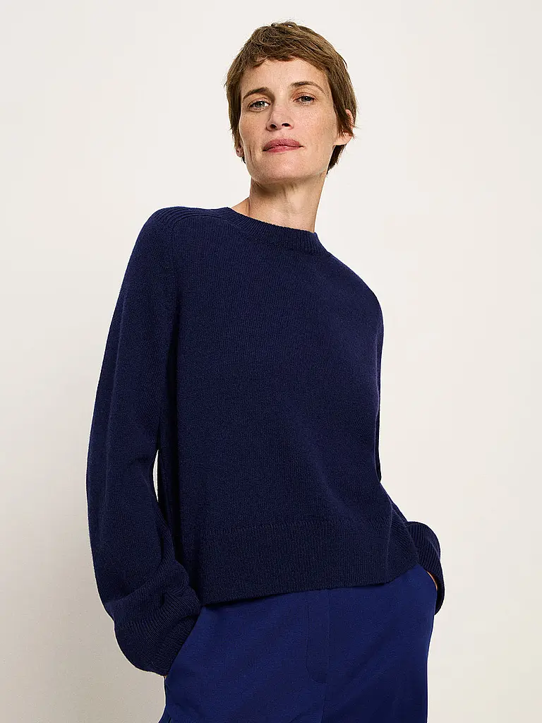 LANIUS | Pullover corto | Blu scuro