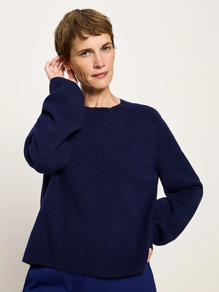 LANIUS | Pullover corto | Blu scuro