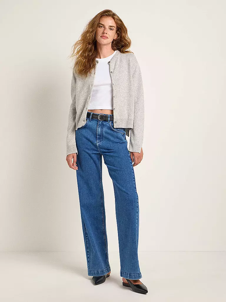 LANIUS | Strickjacke Boxy Fit | Grigio