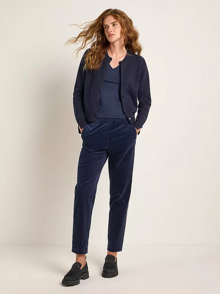 LANIUS | Strickjacke Boxy Fit | Blu scuro