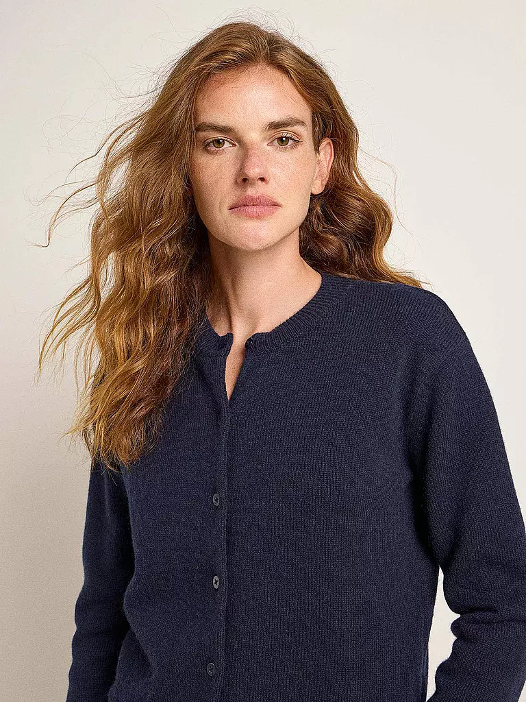 LANIUS | Strickjacke Boxy Fit | Blu scuro