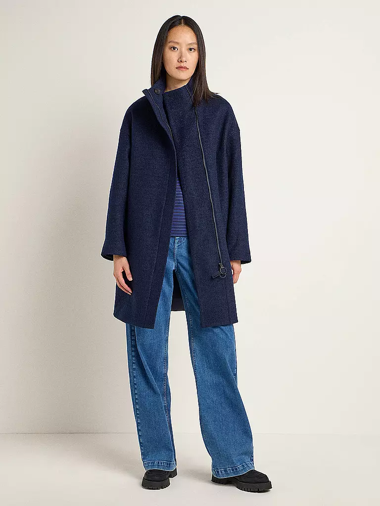 LANIUS | Wollmantel Oversized Fit | Blu scuro
