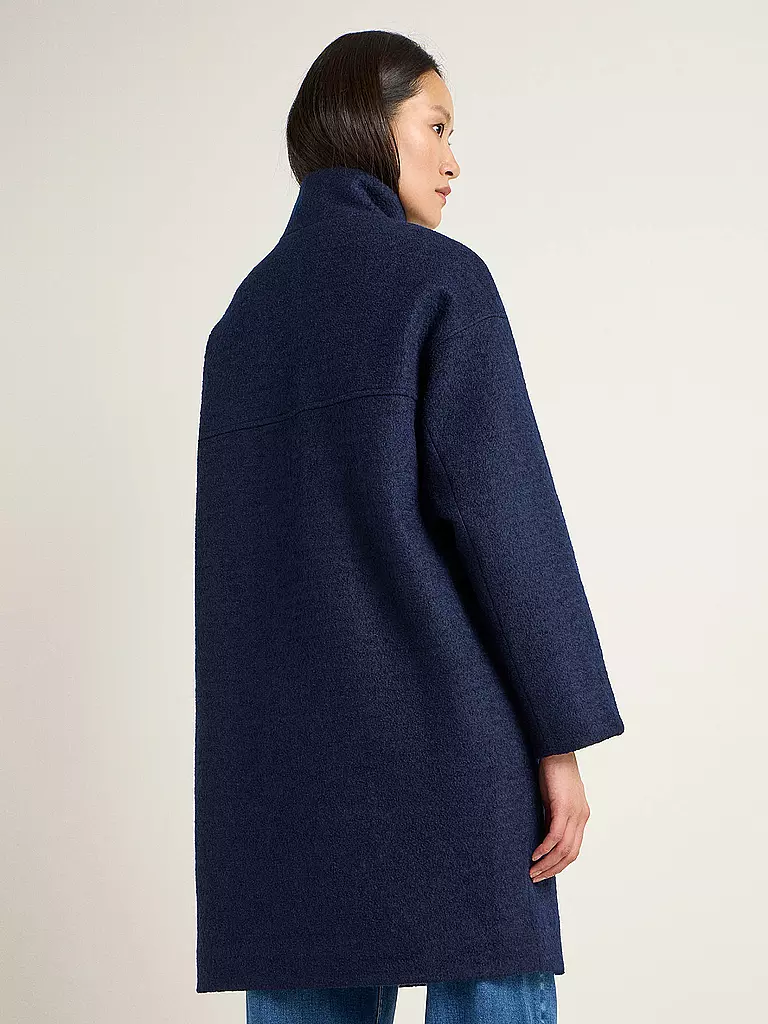 LANIUS | Wollmantel Oversized Fit | Blu scuro