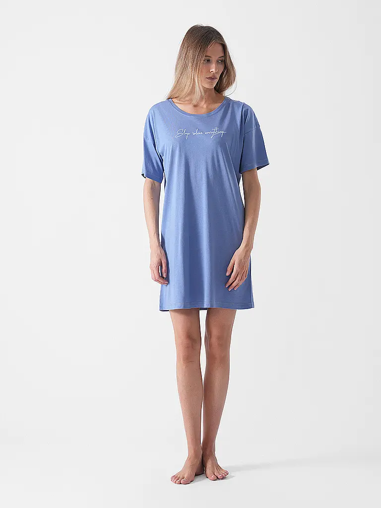 LASCANA | Camicia da notte - Sleepshirt VIVANCE DREAMS | Blu