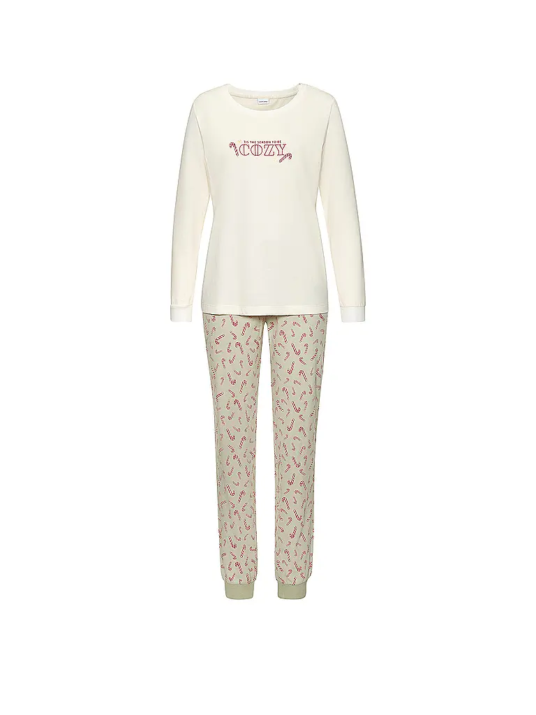 LASCANA | Pyjama LAS XMAS | Verde chiaro
