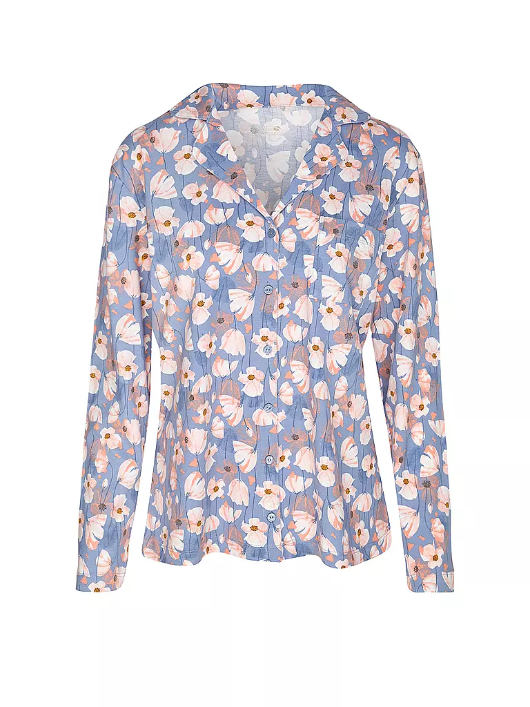 LASCANA | Pyjamaoberteil VIVANCE DREAMS | Blu
