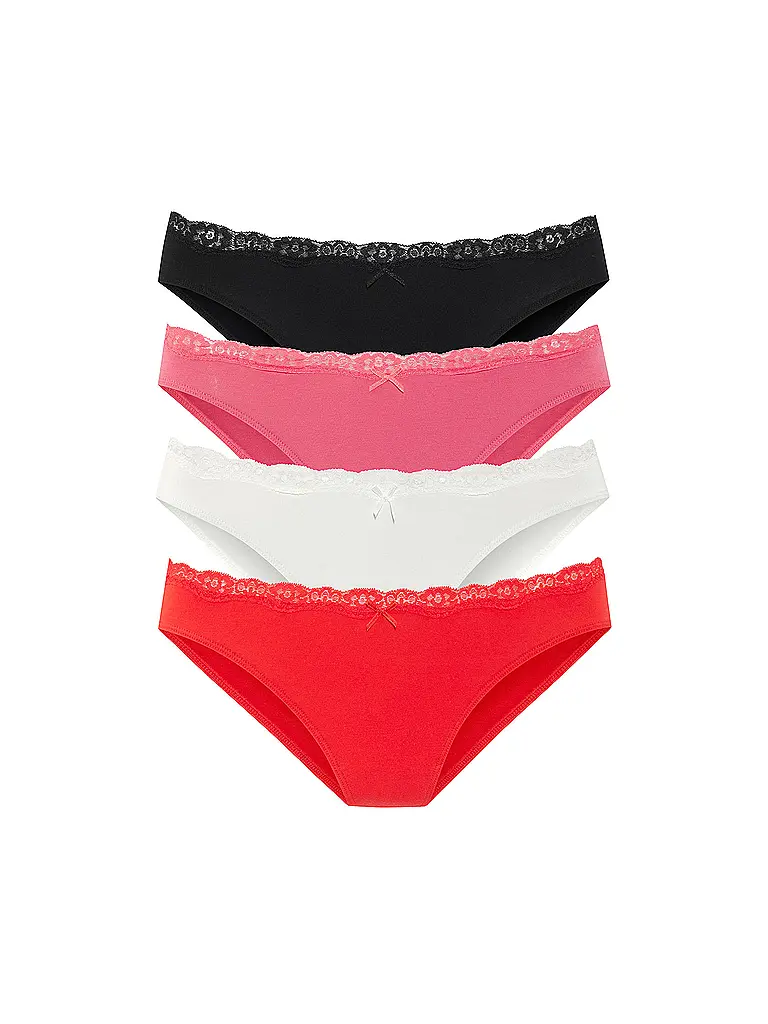LASCANA | Slip confezione da 4 pink box | 