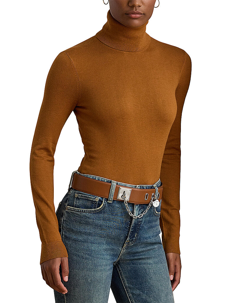 Rollkragenpullover ZOE cammello XS