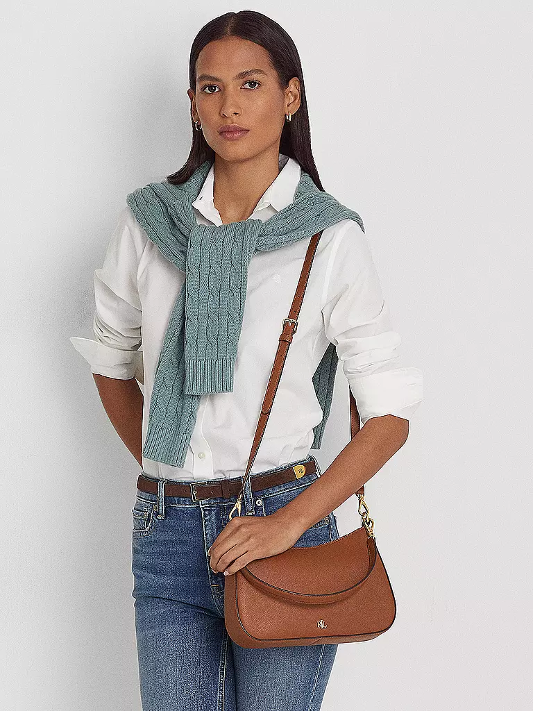 LAUREN RALPH LAUREN | Borsa in pelle - Borsa a mano DANNI 26 Medium | Marrone