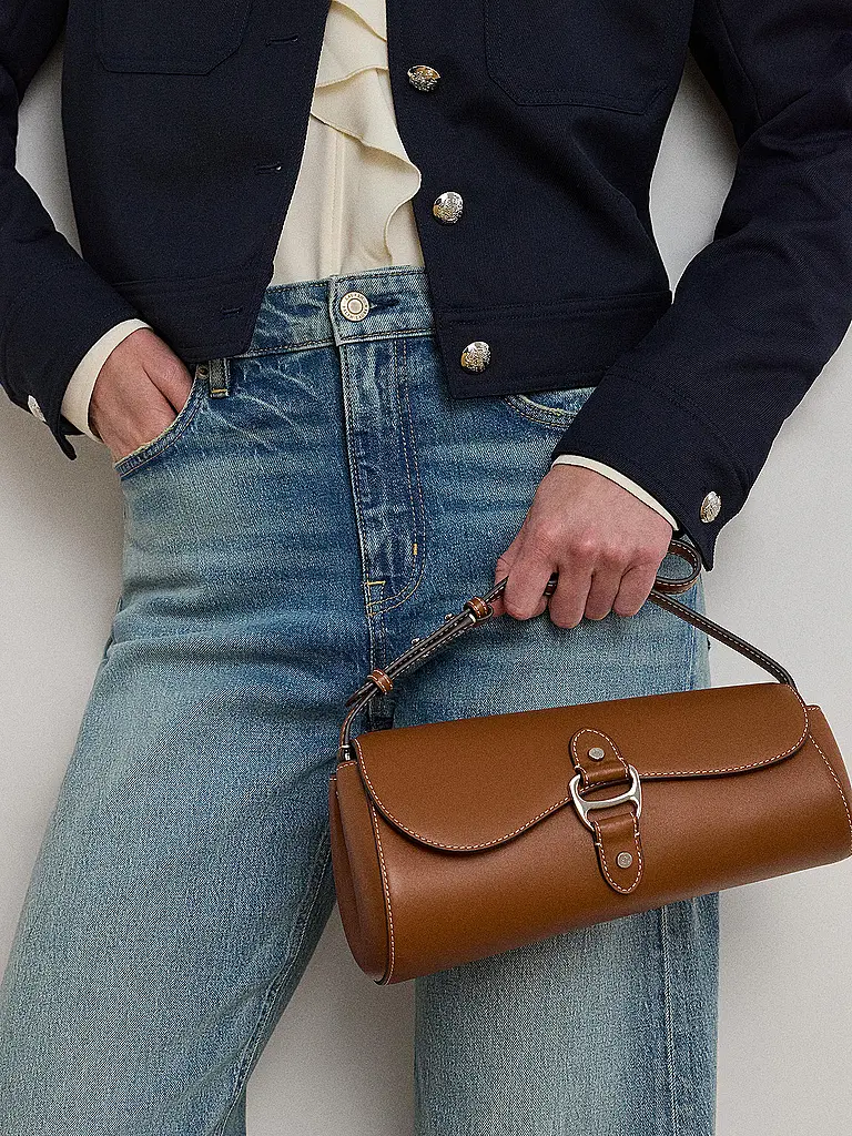 LAUREN RALPH LAUREN | Borsa in pelle - Borsa a spalla TASHA Medium | Marrone
