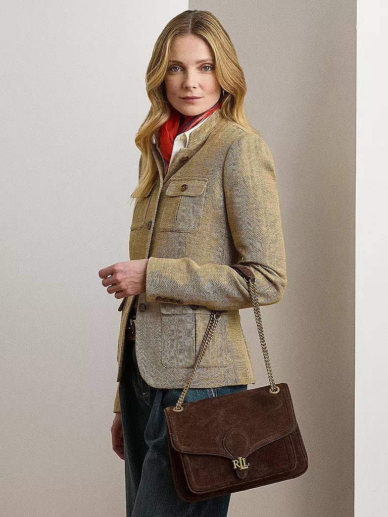 LAUREN RALPH LAUREN | Borsa in pelle - Borsa a tracolla BRADLYN Medium | Marrone