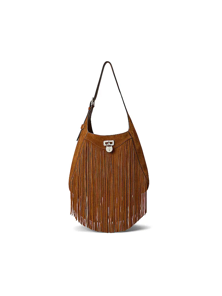 LAUREN RALPH LAUREN | Borsa in pelle - Hobo Bag TANNER Large | Marrone