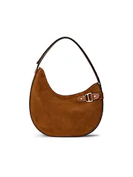 LAUREN RALPH LAUREN | Borsa in pelle - Hobo Bag TASHA Large | Marrone chiaro
